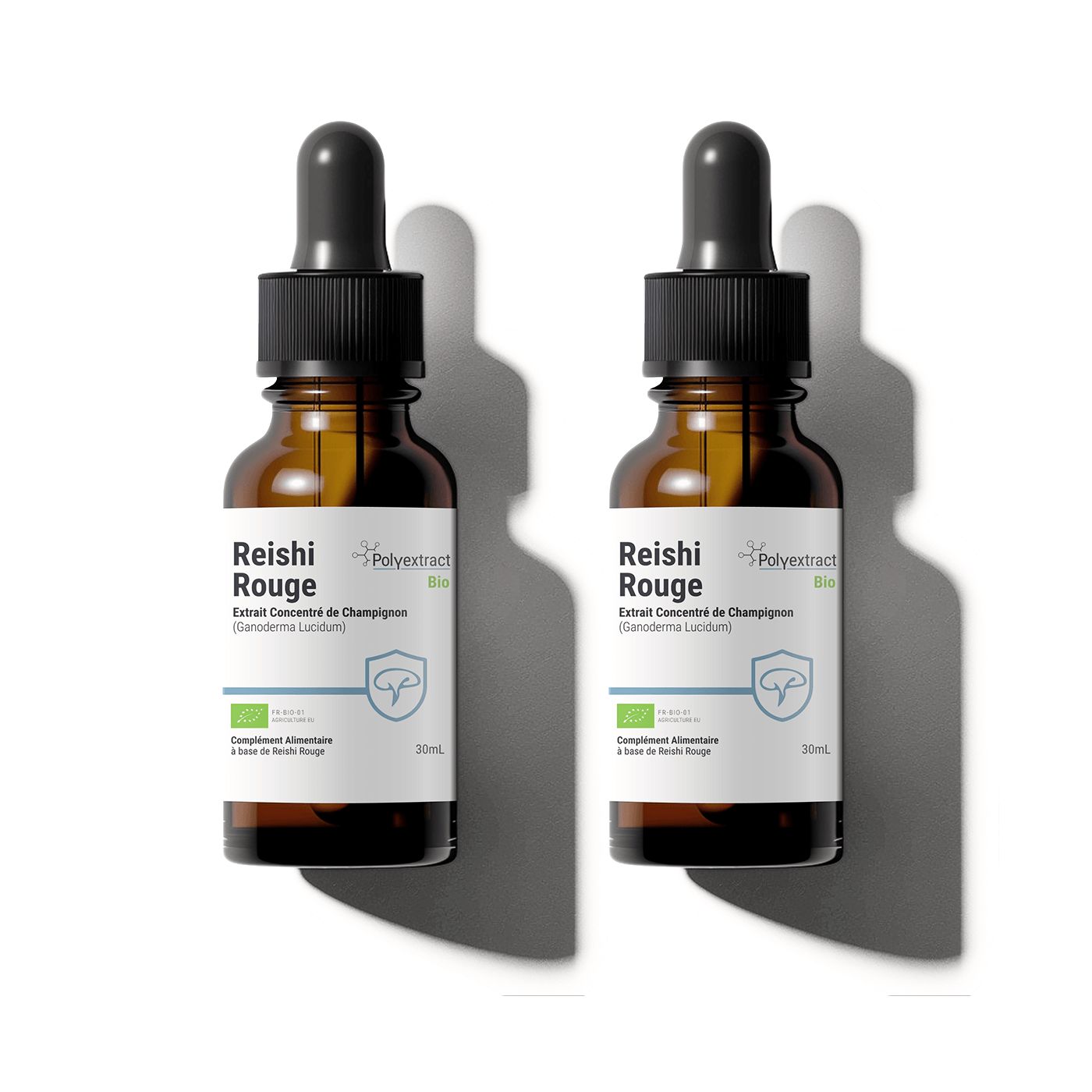 Reishi • Extrait Liquide de Champignon Bio en flacons de 30ml, concentré et bio, pour équilibre immunitaire.
